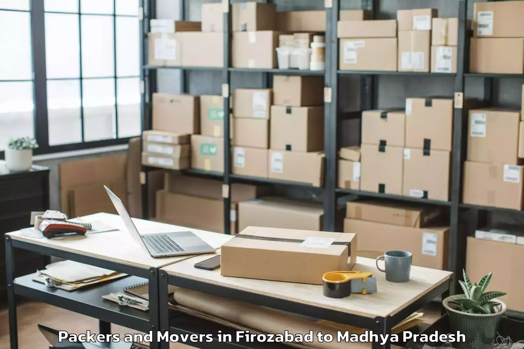 Professional Firozabad to Lahar Packers And Movers